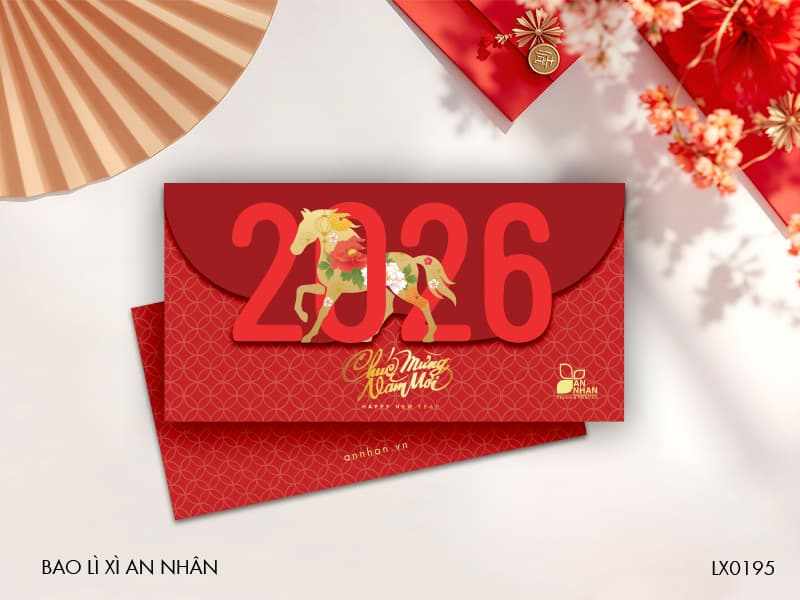 Bao lì xì ép kim  2026